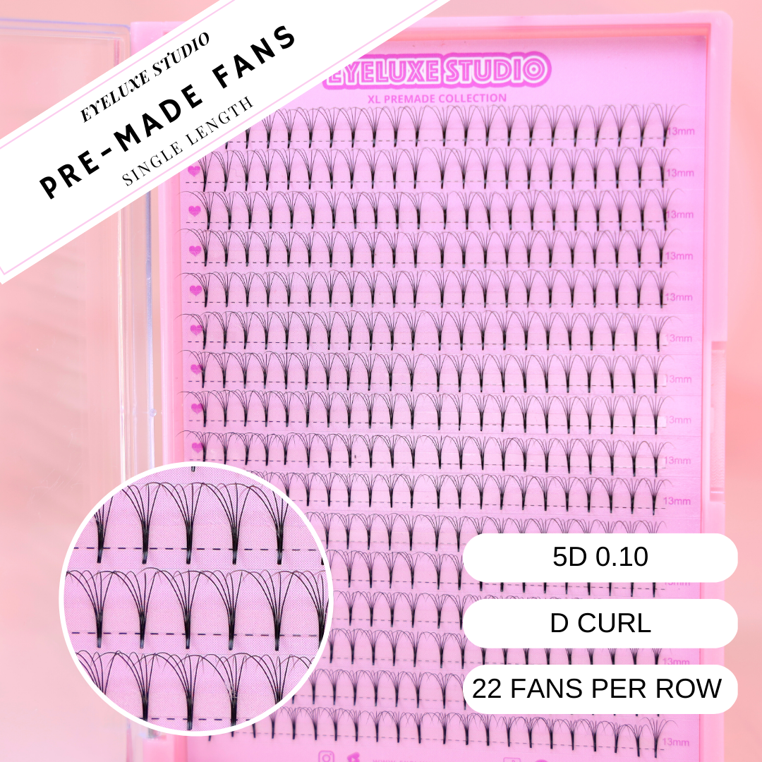 XL 5D PRE-MADE FANS – Eyeluxe Studio
